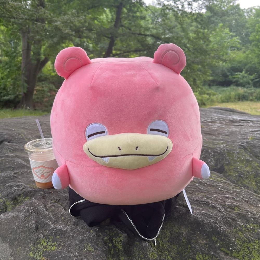 New Squishy Round Slowpoke Large Microbread Plush - Picture 3 of 15